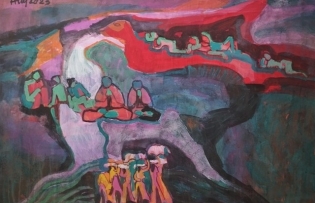 Dream-like and thought provoking, artist opens first solo exhibition