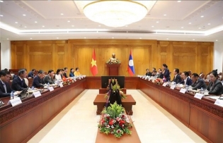 Lao leaders highly value legislative cooperation with Vietnam