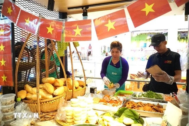 A booth of Vietnamese bread. VNA/VNS Photo
