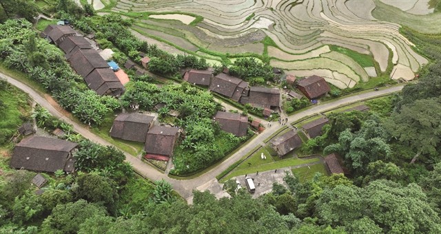 A view of the community-based tourism village of Hoài Khao from above. — VNS Photo Lê Việt Dũng A view of the community-based tourism village of Hoài Khao from above. — VNS Photo Lê Việt Dũng