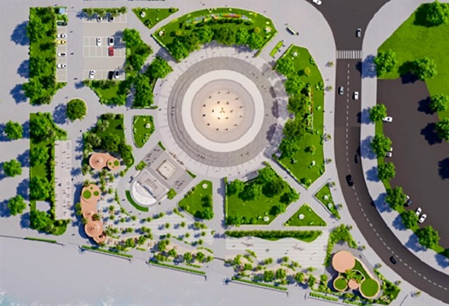 Perspective view of Bình Định martial arts park. Photo plo.vn