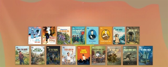 YOUNG HEROS: The Kim Đồng Publishing House has released a book series entitled 'Những Anh Hùng Trẻ Tuổi' (Young Heroes) about young Vietnamese heroes. Photo courtesy of the publisher
