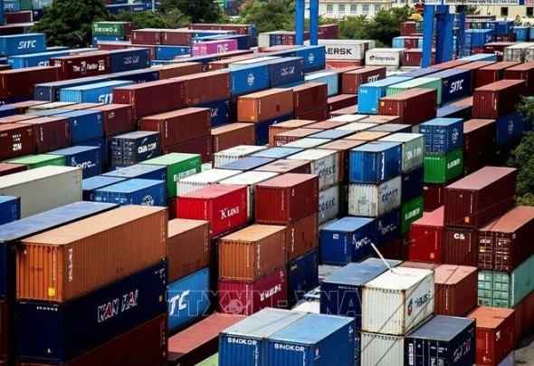 Containers in Cat Lat Port, HCM City