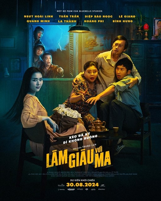The poster for the movie Làm Giàu Với Ma (Betting with Ghost) that will soon be on release.  The poster for the movie Làm Giàu Với Ma (Betting with Ghost) that will soon be on release.