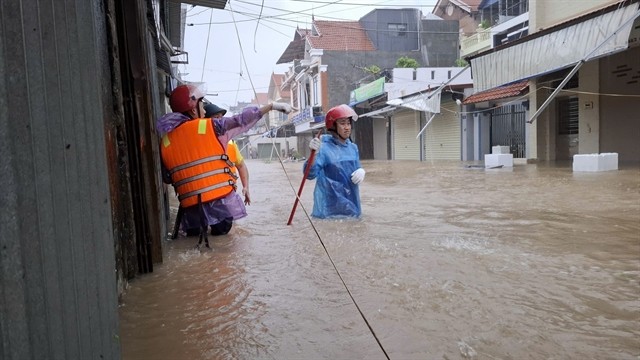 Flooding in Đồ Sơn, Hải Phòng. VNA/VNS Photo Minh Thu
