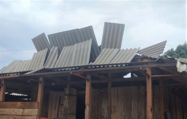 Typhoon Yagi causes damage to 123 houses in Trấn Yên, Văn Chấn, Lục Yên, and Văn Yên Districts, Yên Bái Province. VNA/VNS Photo Tuấn Anh