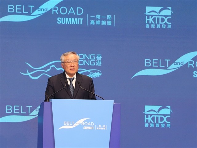 Permanent Deputy Prime Minister Nguyễn Hòa Bình addresses the opening session of the Belt and Road Summit 2024 in Hong Kong (China) on Wednesday. — VNA/VNS Photos Xuân Vịnh