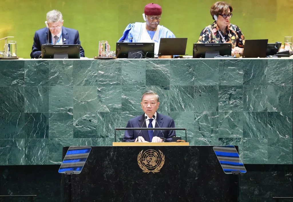 Party General Secretary and President Tô Lâm addresses the UN Summit of the Future. — VNA/VNS Photo
