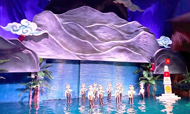 A water puppet show by young artists from the Phương Nam Theatre. The young performers will showcase their talents through the contest called 'Hồ Chí Minh City - Pride of a 50-Year Epic' organised by HCM City People’s Committee and its partners. Photo courtesy of Phương Nam Theatre A water puppet show by young artists from the Phương Nam Theatre. The young performers will showcase their talents through the contest called 'Hồ Chí Minh City - Pride of a 50-Year Epic' organised by HCM City People’s Committee and its partners. Photo courtesy of Phương Nam Theatre