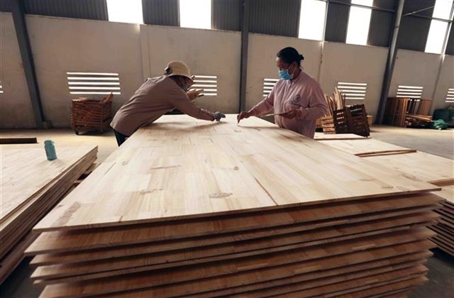 Việt Nam initiates anti-dumping investigation on wood fibre boards from Thailand and China. — VNA/VNS Photo