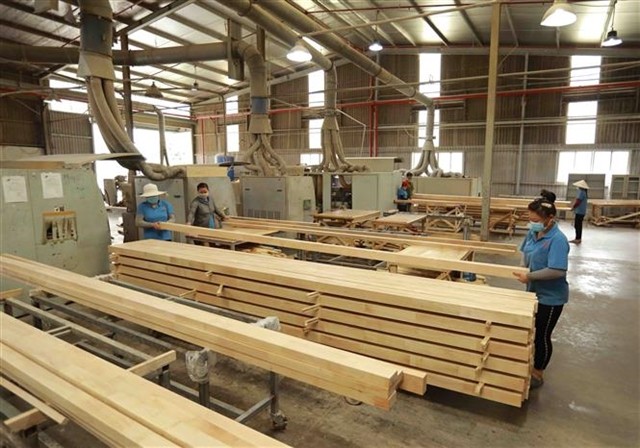 A wood processing factory for export in Bình Dương Province. Wood and forestry products currently have the highest export turnover, reaching nearly US$10.9 billion. — VNA/VNS Photo
