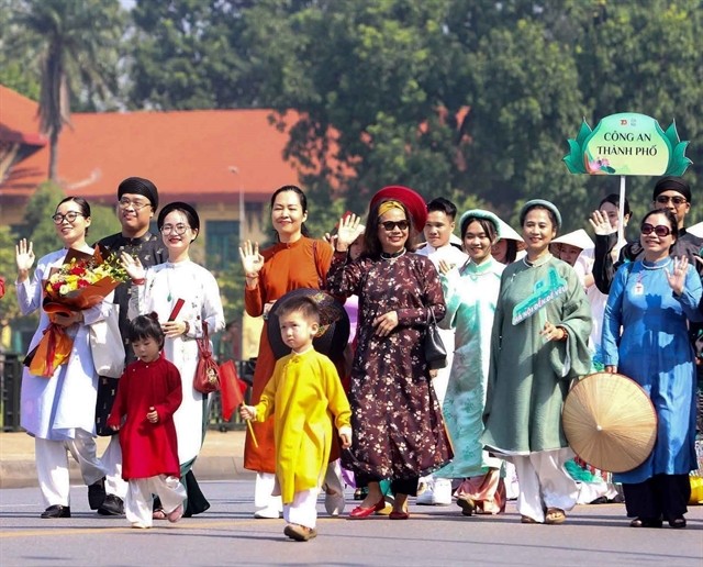 The parade features participation from numerous multi-generational families. The parade features participation from numerous multi-generational families.