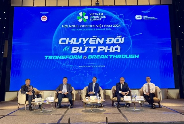 Speakers at the Vietnam Logistics Summit 2024. — VNS Photo Bồ Xuân Hiệp