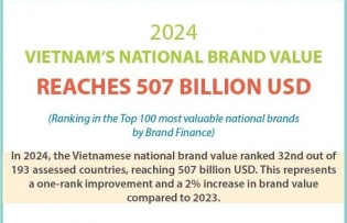 Vietnam’s national brand value reaches 507 billion USD in 2024