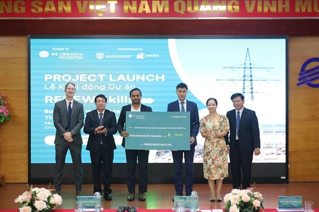 At the launch of the RENEW Skills project in Hà Nội on November 14. — Photo courtesy of Yến Nhi