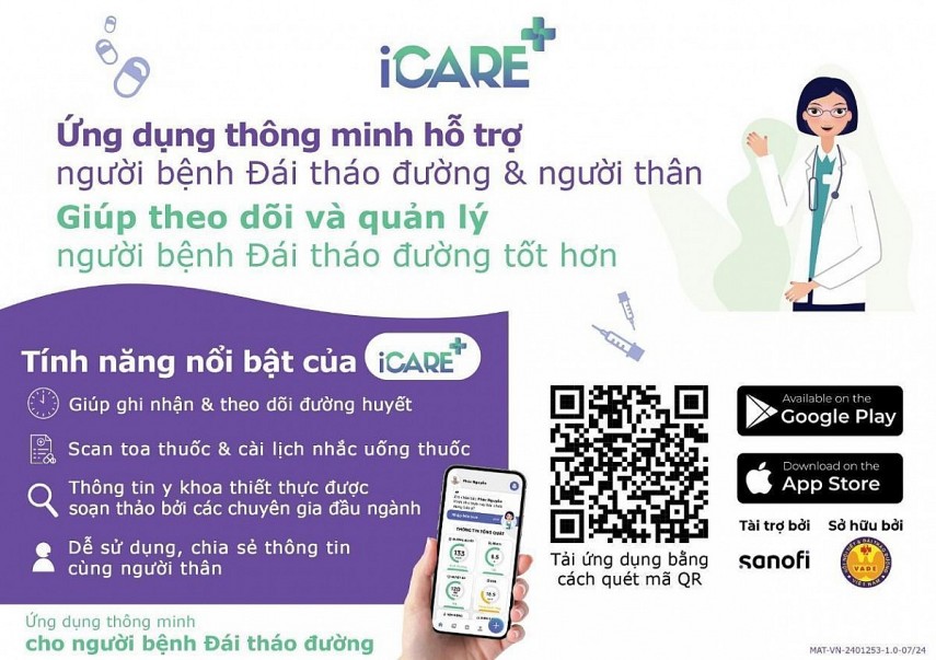 iCare + App is firstly launched on app store to accompany the diabetes patients