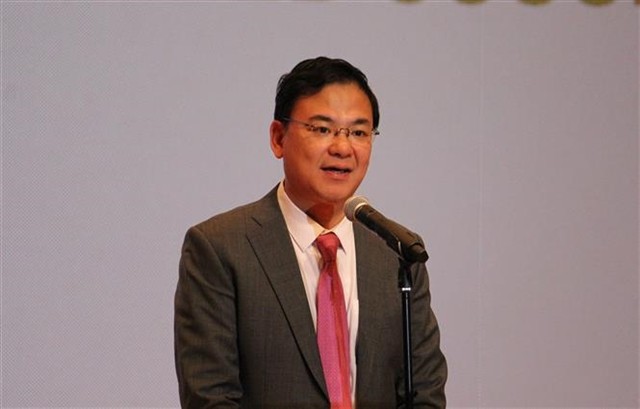 Vietnamese Ambassador to Japan Phạm Quang Hiệu speaks at the event. — VNA/VNS Photo