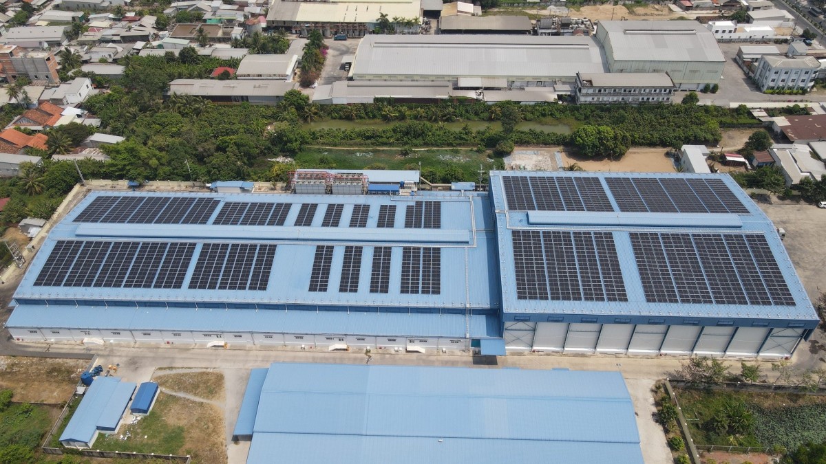 Rooftop solar project developed by GreenYellow in Vietnam