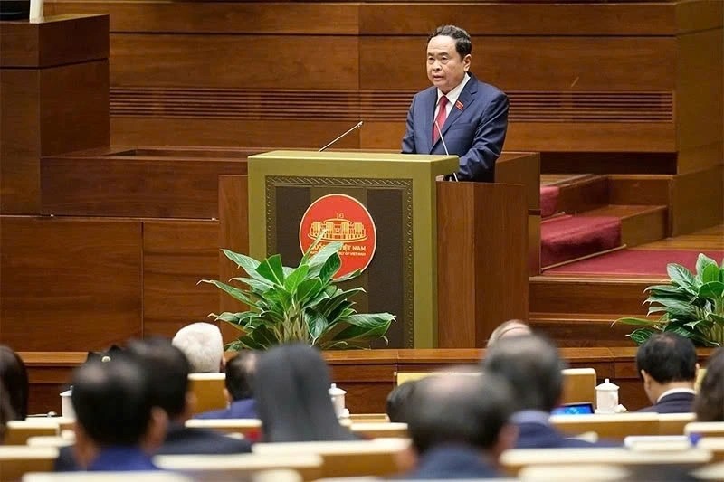 National Assembly Chairman Tran Thanh Man states that the National Assembly will continue to review and improve the legal system to create a transparent and favourable environment for the people and businesses, and open up new development opportunities for the country.