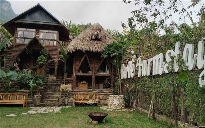 A community-based tourism establishment in the Ba Be Lake tourism area (Photo: VNA)