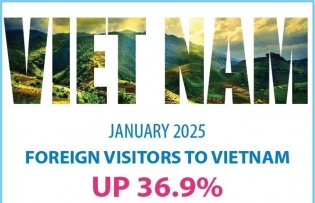 Int’l arrivals to Vietnam up 36.9% in the first month of 2025