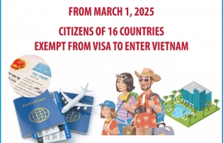 Vietnam grants visa exemptions to citizens of 16 countries