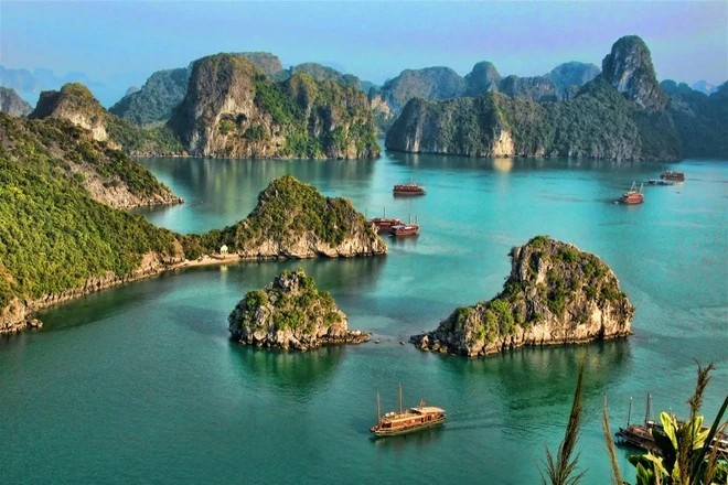 A view of Ha Long Bay, a UNESCO World Natural Heritage Site (Source: Getty) A view of Ha Long Bay, a UNESCO World Natural Heritage Site (Source: Getty)