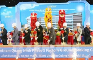 Lite-On breaks ground on 690 mln USD electronics plant in Quang Ninh