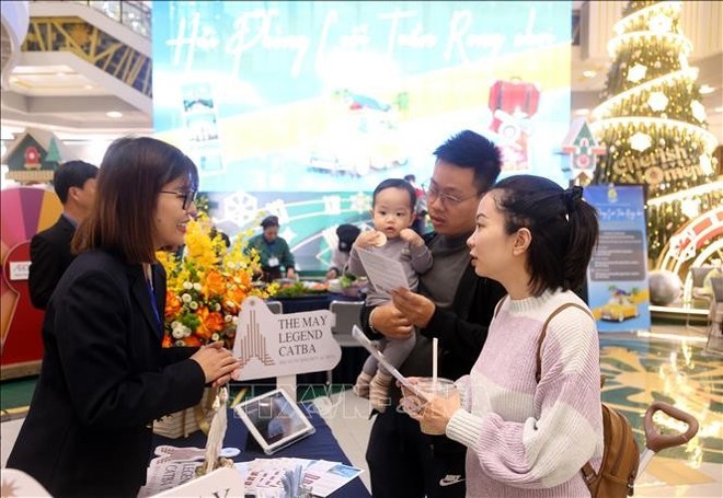 Tourists are exploring tourism packages (Photo: VNA) Tourists are exploring tourism packages (Photo: VNA)