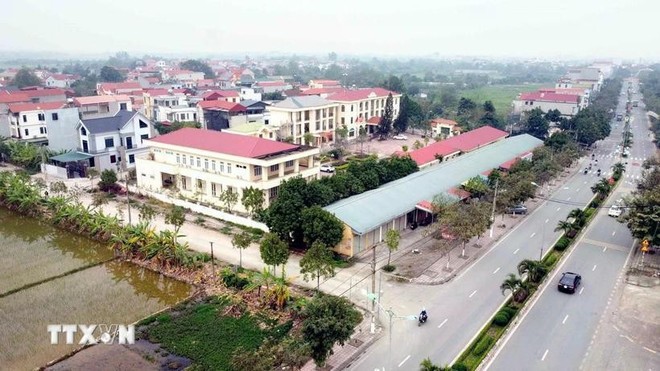 A view of Nguyet Duc commune, Yen Lac district of Vinh Phuc province (Photo: VNA)