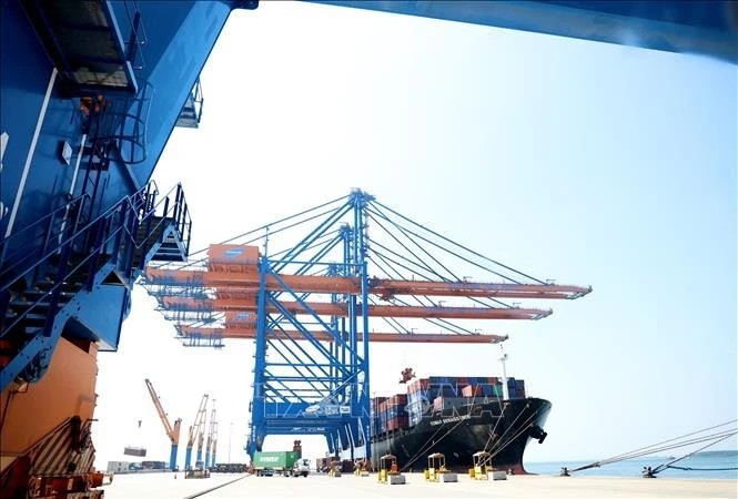 At Gemalink port in Phu My township of southern Ba Ria - Vung Tau province. (Photo: VNA)