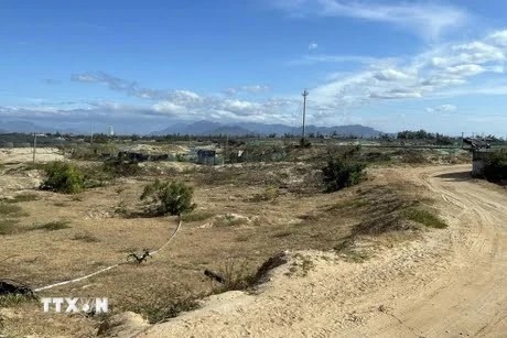 The land plot in the northwest of Phuoc Dinh commune (Thuan Nam district) has been chosen to build a resettlement area for people reallocated for the Ninh Thuan 1 Nuclear Power Project. (Photo: VNA)