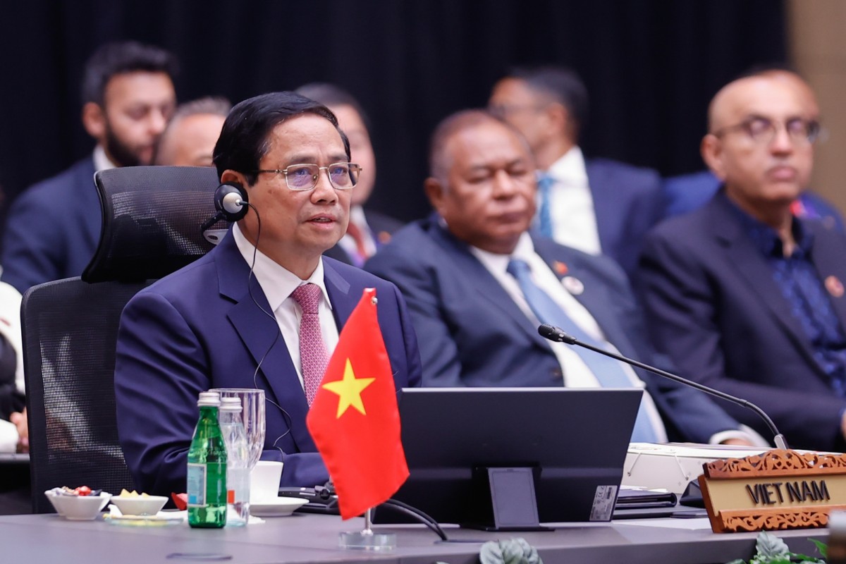 Prime Minister Pham Minh Chinh believes that with shared beliefs and vision, ASEAN will overcome all fluctuations and move forward strongly - Photo: VGP