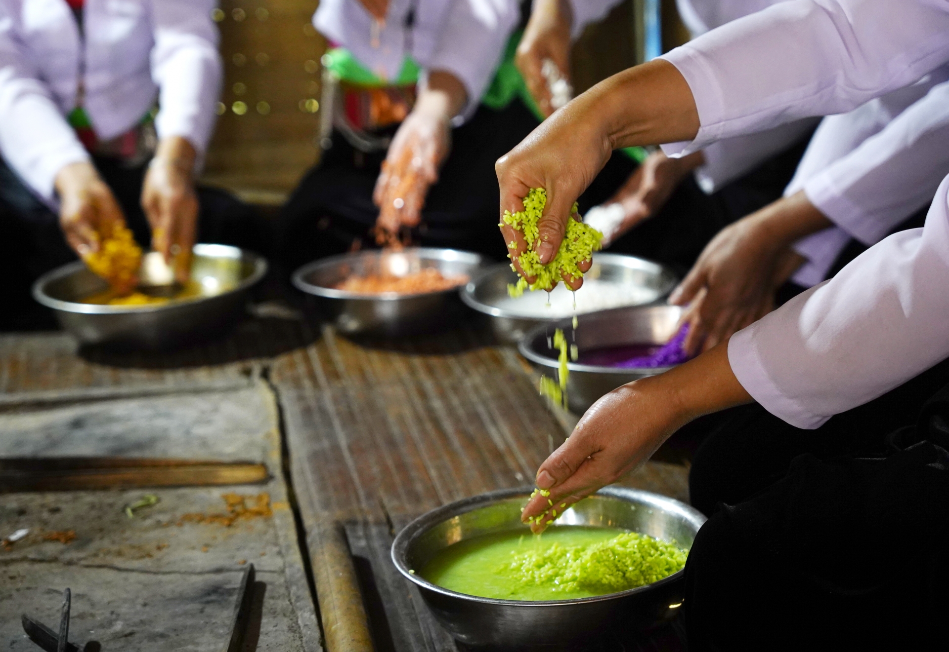 Five-color sticky rice, blending nature with culture five color sticky rice blending nature with culture