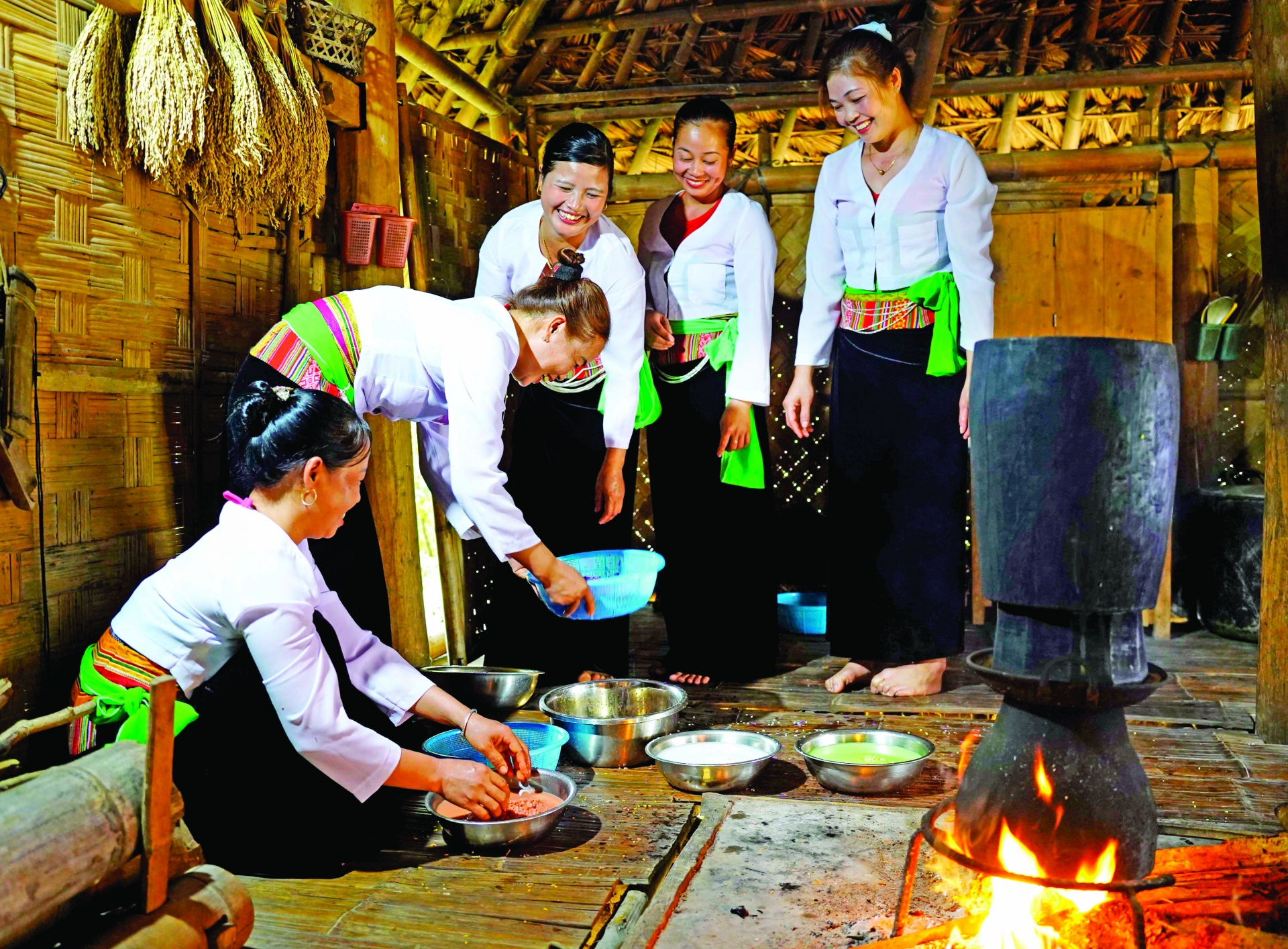 Five-color sticky rice, blending nature with culture five color sticky rice blending nature with culture