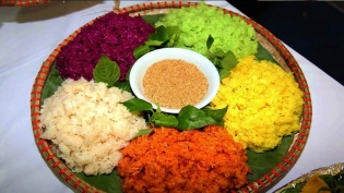 Five-color sticky rice, blending nature with culture