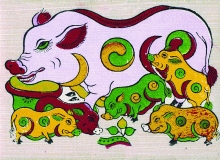 Pigs in folk paintings: Reflect age-old desire for prosperity, luck