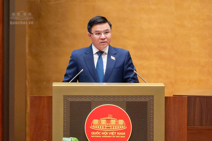 Minister of Industry and Trade Le Manh Hung presents the Government's submission on the draft Law amending and supplementing a number of articles of the Electricity Law